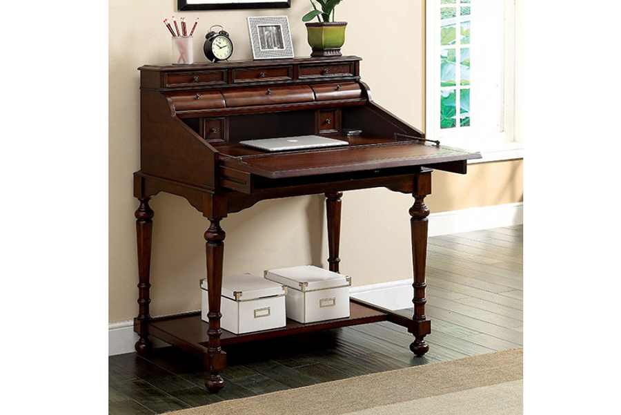 Canthus Cherry Secretary Desk With Fold Out Writing Tray Shop