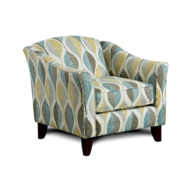Brubeck Leaf Pattern Fabric Chair - Shop for Affordable Home
