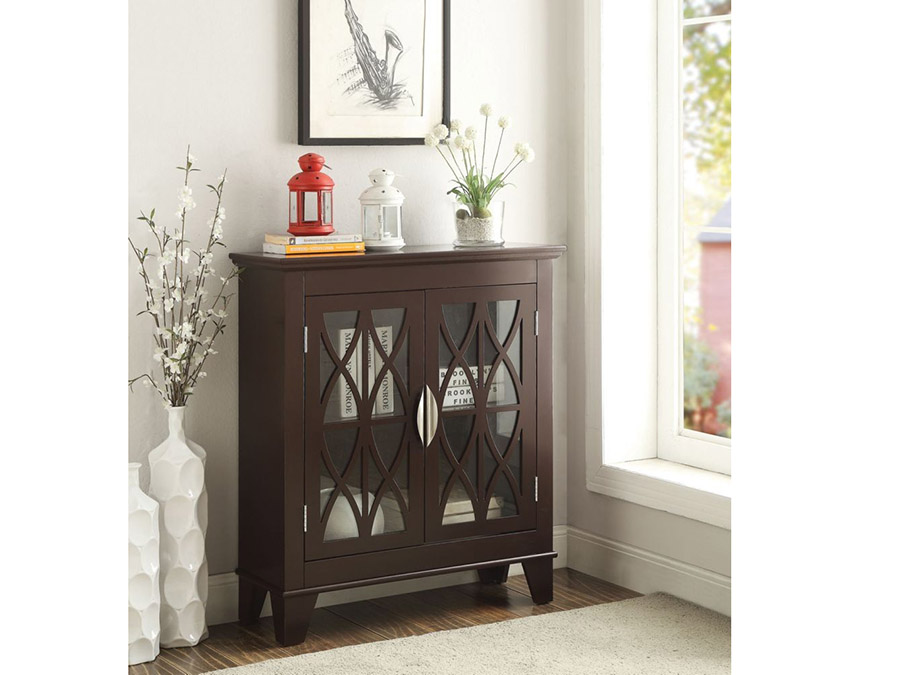Accent Cabinet With Glass Doors Shop For Affordable Home