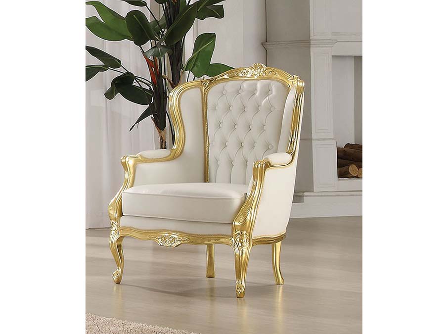gold accent chair living room