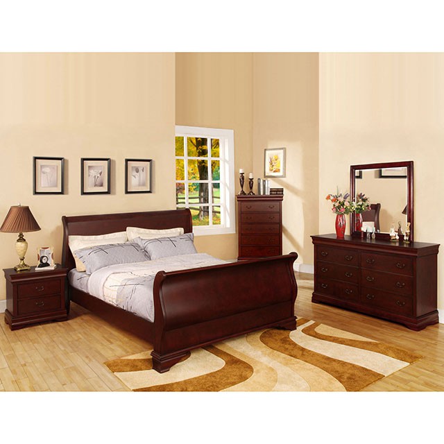 Enojado Respetuoso del medio ambiente Tantos Laurelle Cherry Twin Sleigh Bed - Shop for Affordable Home Furniture,  Decor, Outdoors and more