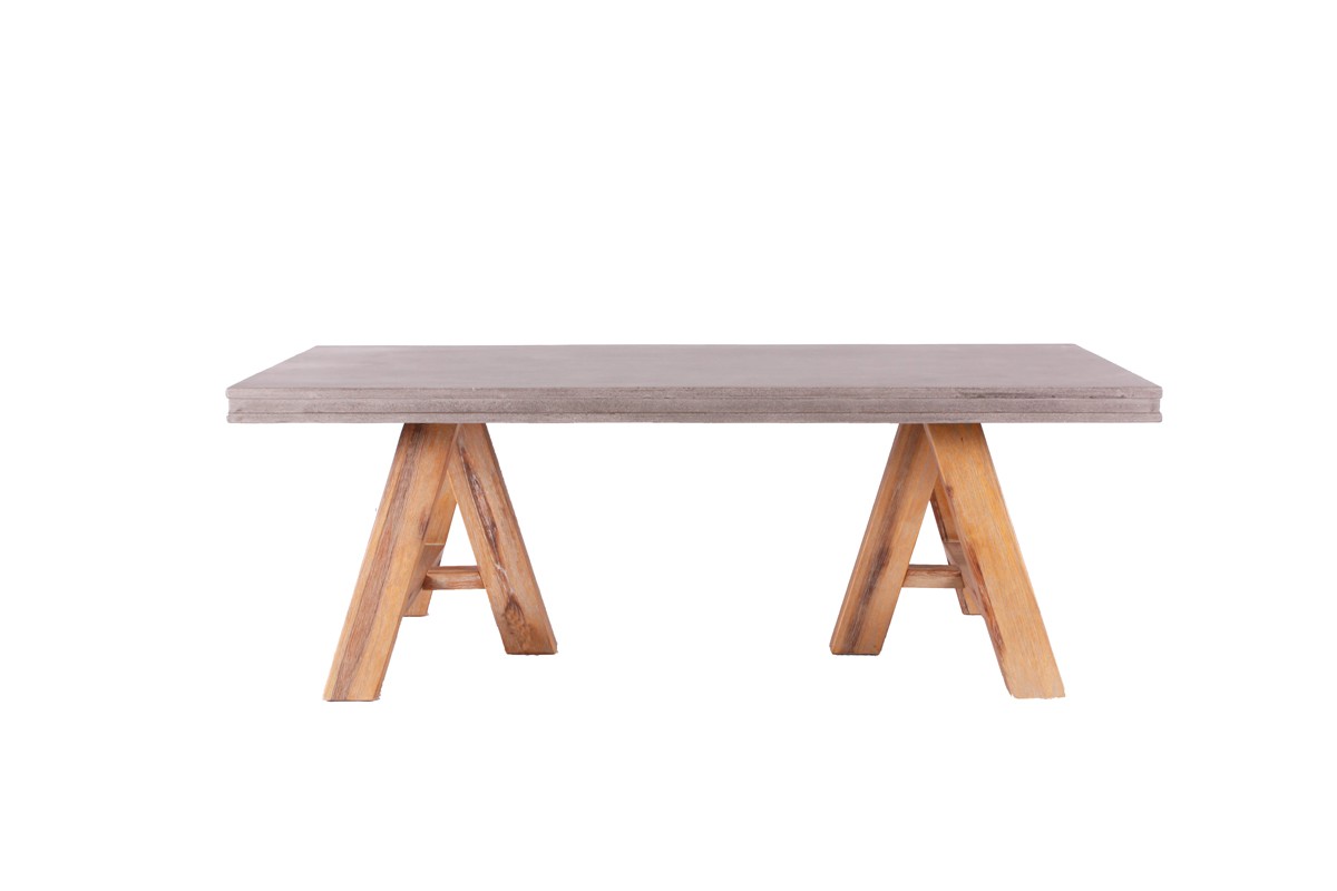 Concrete & Acacia Coffee Table - Shop for Affordable Home Furniture