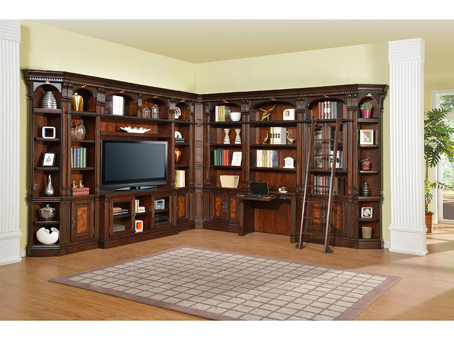 Corsica L Shaped Library Wall Shop For Affordable Home Furniture