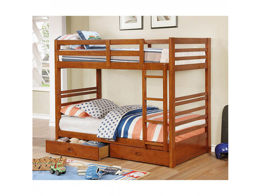 twin bunk bed with drawers underneath