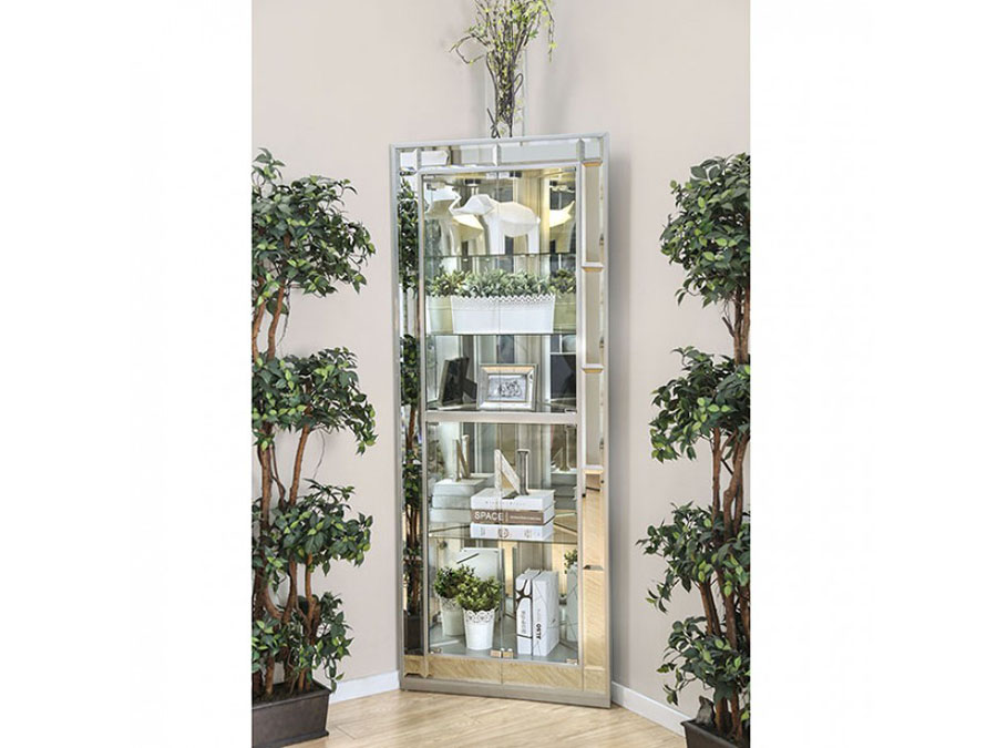Chouteau Silver Curio Cabinet Shop For Affordable Home Furniture
