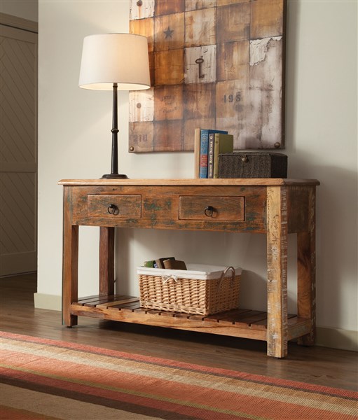 Accent Cabinets Rustic Console Table With Drawer Shop For