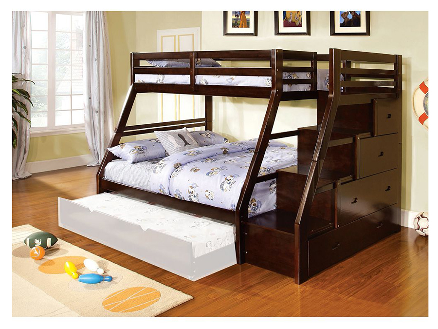 Ellington Twin Full Bunk Bed In Dark, Twin Or Full Bed