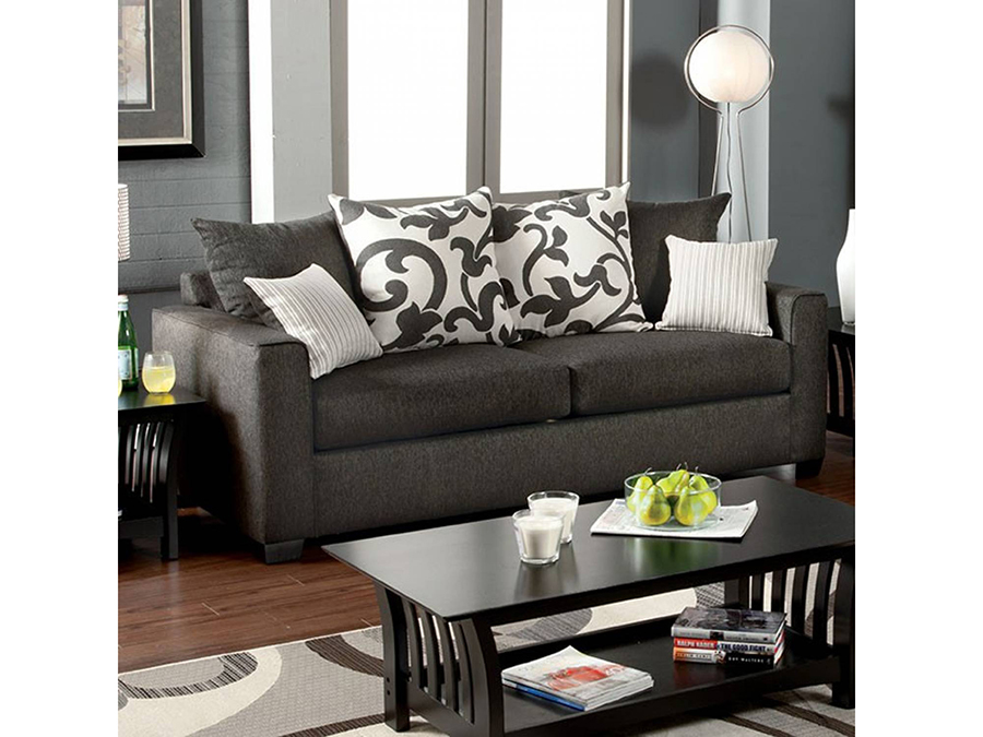 Colebrook Sofa Set In Charcoal