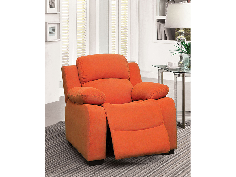 Connie Kids Recliner Chair In Orange Shop For Affordable Home