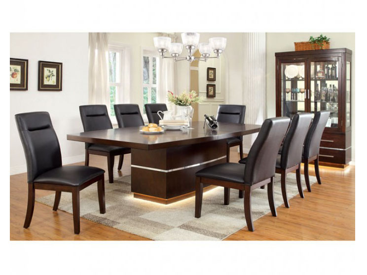 Lawrence Contemporary Dark Cherry Wood, Light Cherry Wood Dining Room Chairs