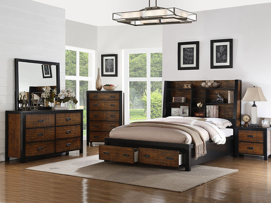 Cal King Bed W Storage For, California King Bed Frame And Headboard