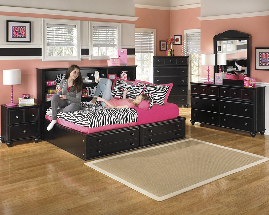Jaidyn Black Dresser For, Zayley Full Bookcase Bed Assembly Instructions