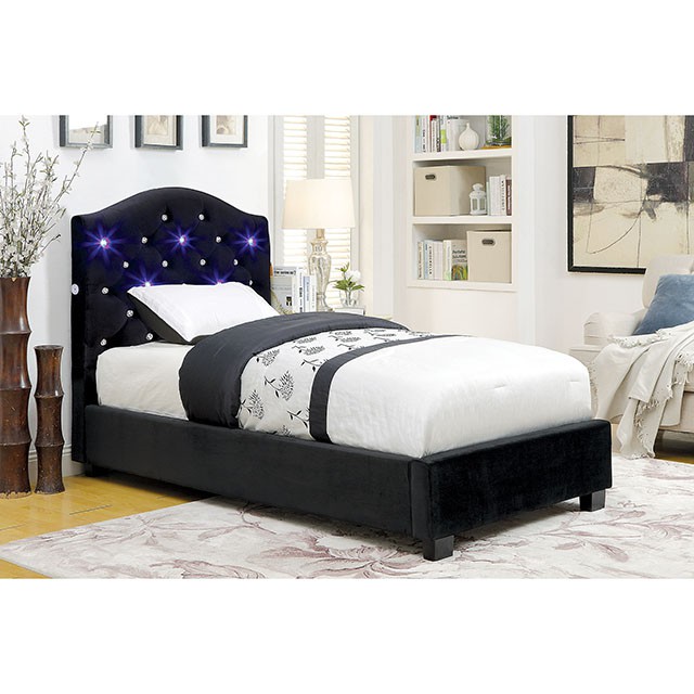 Cressida Twin Bed In Black For, Inexpensive Twin Bed Frame