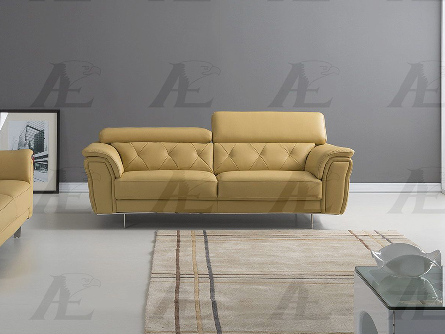 Yellow Italian Leather Sofa For, Leather Sofa Yellow