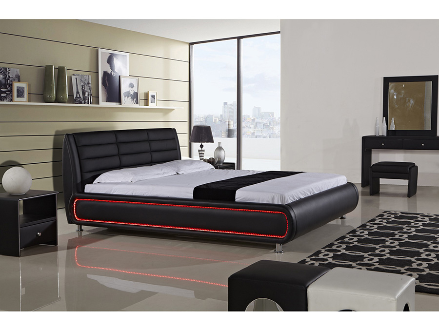 Black Modern King Bed Hot 55 Off, Black Contemporary King Bed