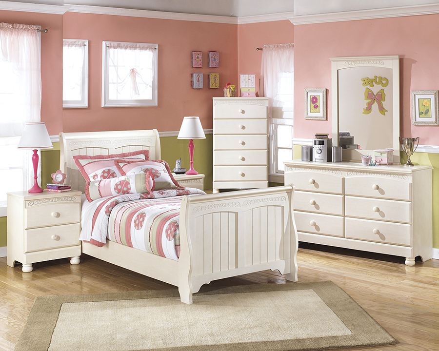 Cottage Retreat Cream Twin Bed, Ashley Furniture Cottage Retreat Twin Over Full Bunk Bed With Trundle