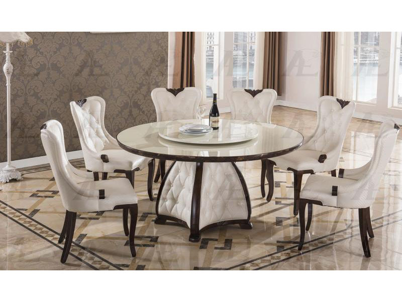 Marble Top Round Dining Set For, Round White Marble Top Dining Table Set