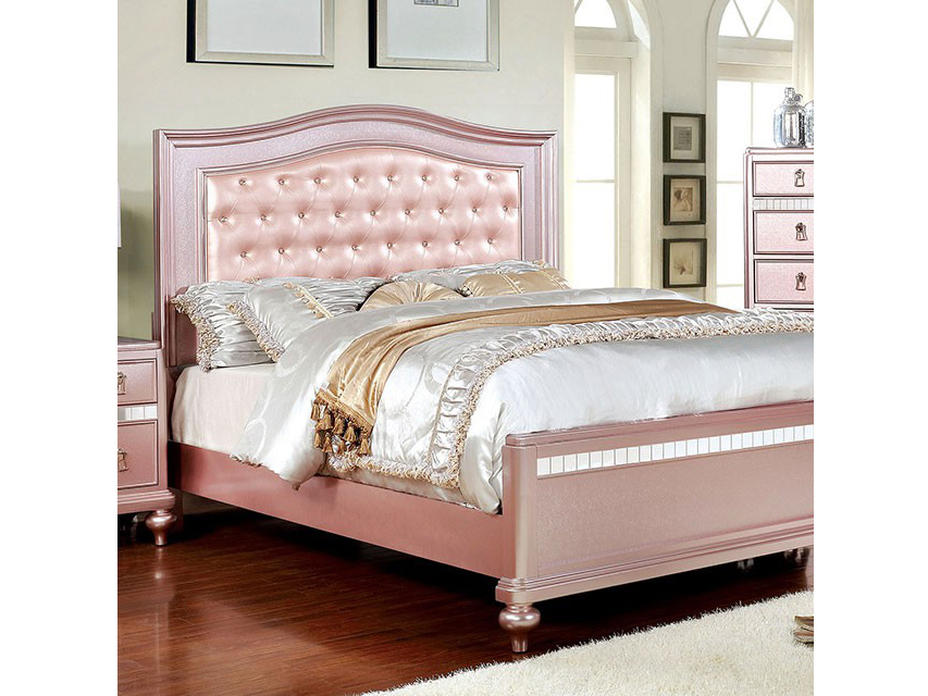 Ariston Rose Gold Queen Bed For, Rose Gold Bed Frame