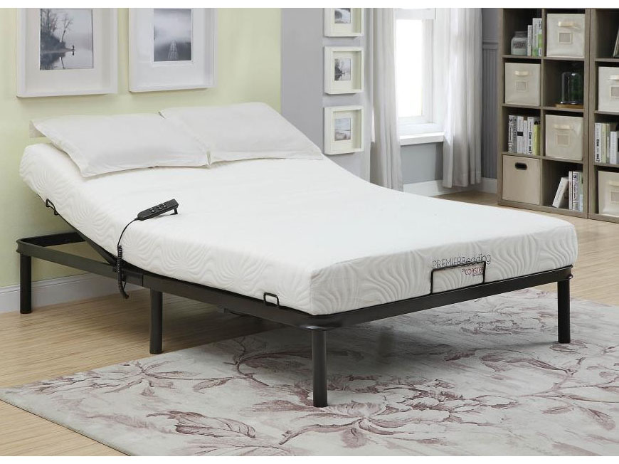 Black Cal King Adjustable Bed Base, Cal King Adjustable Bed With Mattress