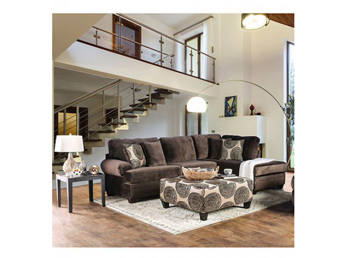 Bonaventura Brown Sectional For, How To Decorate A Living Room With Brown Sectional