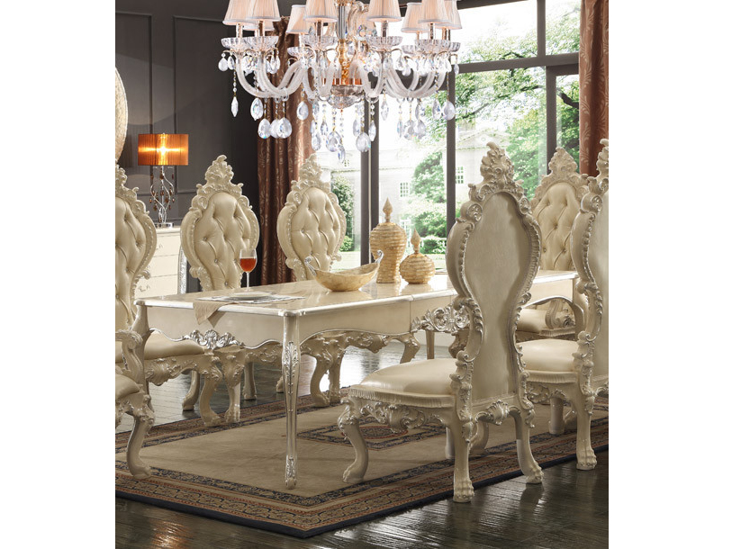 Dining Table In Ivory For, Ivory Dining Room Furniture