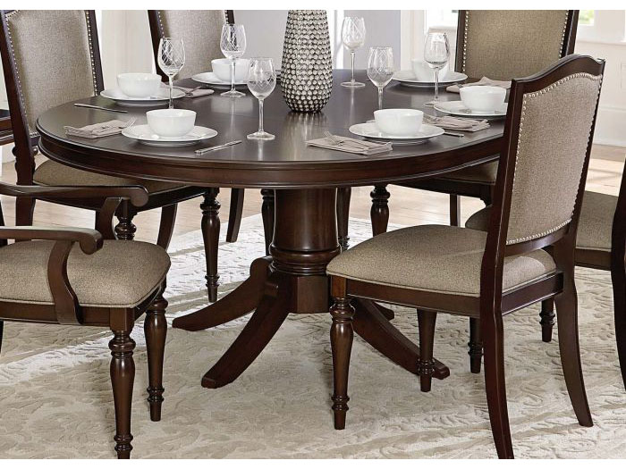 Marston Traditional Dark Cherry Wood, Cherry Wood Dining Room Table Sets