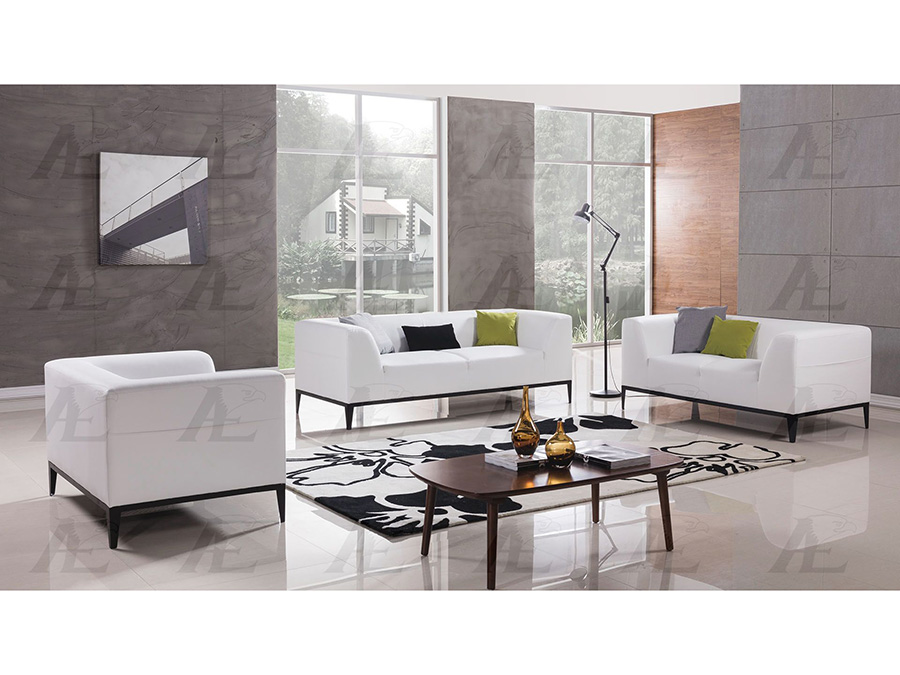 White Faux Leather Sofa Set For, Faux Leather Couch Set
