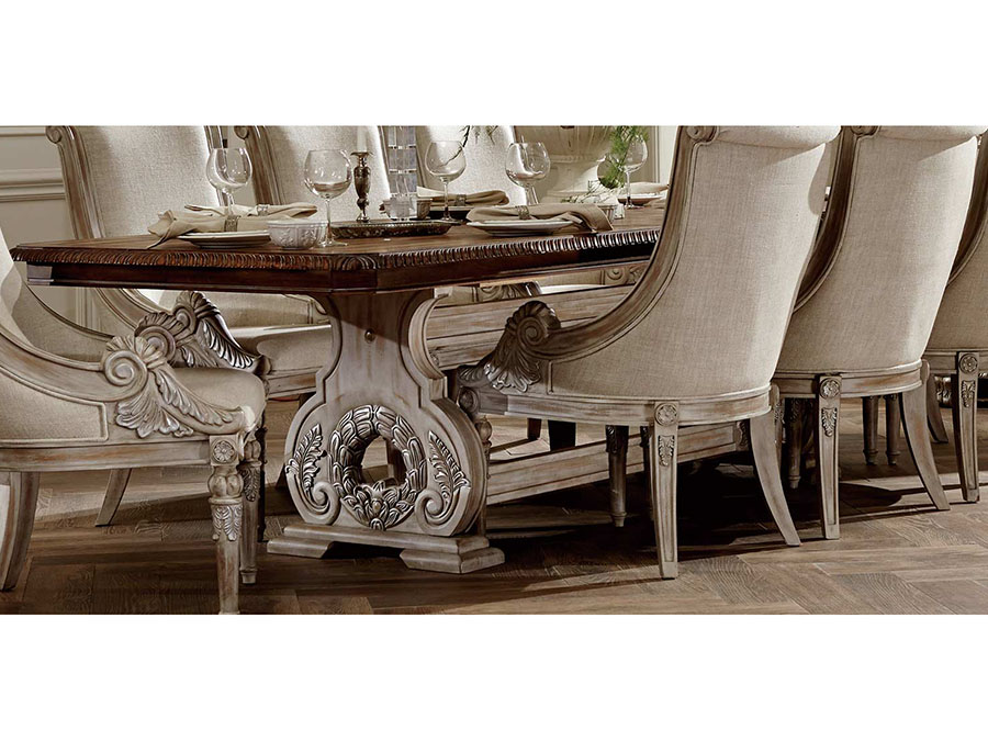 Orleans Ii Trestle Dining Table In, Orleans Ii Dining Room Set