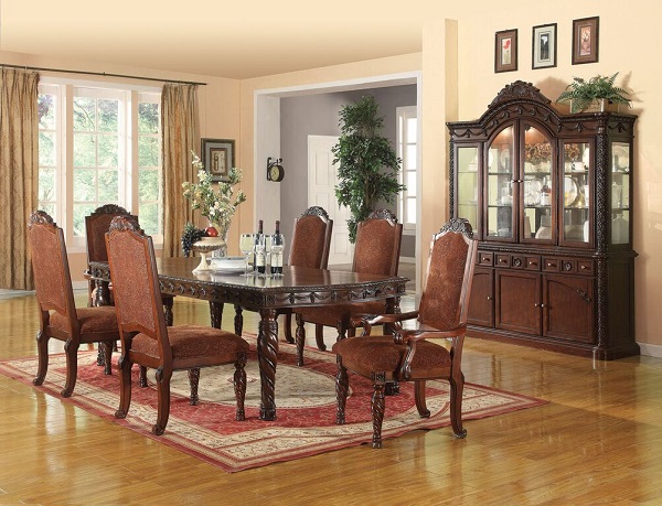 By Cherry Dining Table Set Double, Beautiful Dining Table Set