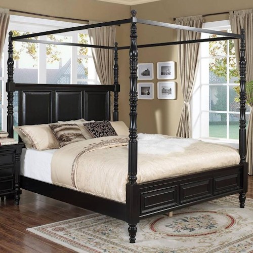 Martinique Cal King Canopy Bed, California King Canopy Bed Frame