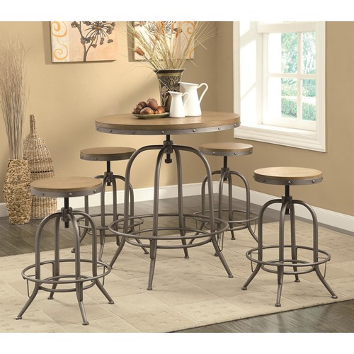Bar Height Dining Table Set For, Round Bar Height Dining Table